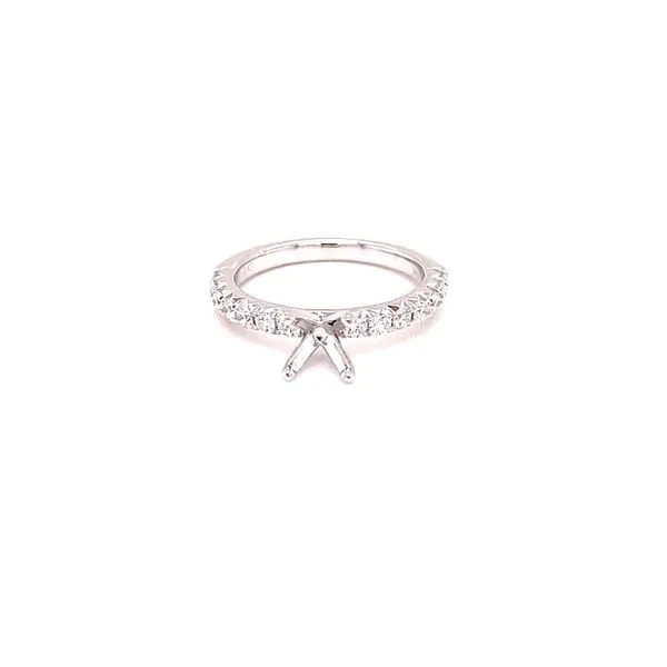 14K Diamond Engagement Ring Setting