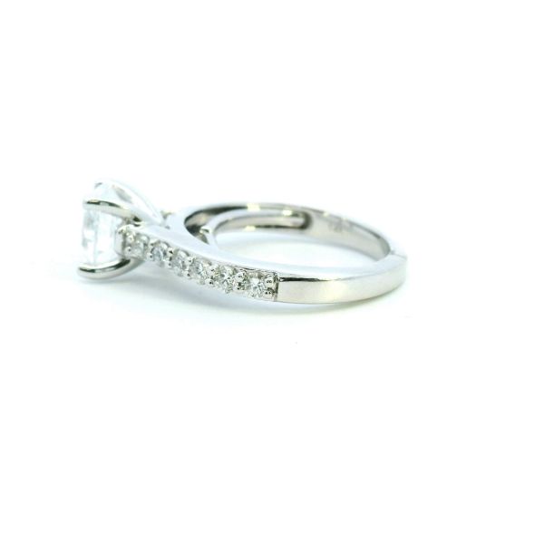 14KW 0.54CTW Diamond Expandable Shank Semi Mount Engagement Ring Image 4 Kiefer Jewelers Lutz, FL