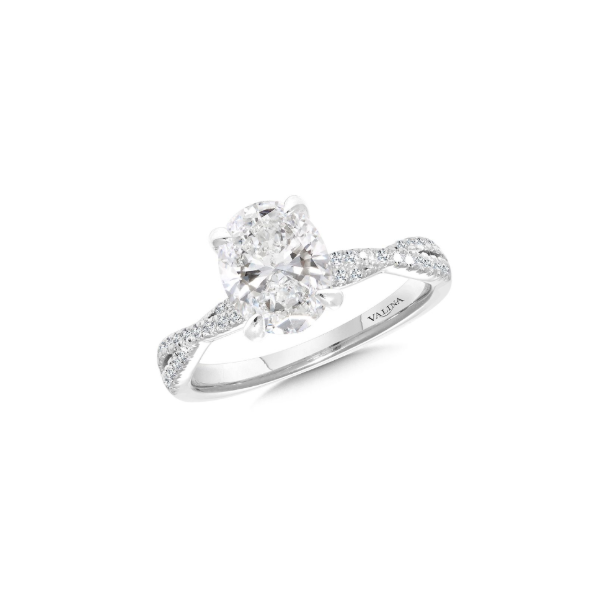 14KW Diamond Twist Engagement Ring Semi-Mounting Kiefer Jewelers Lutz, FL