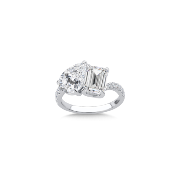 14KW Diamond Tois Et Mois Engagment Ring Semi-Mounting Kiefer Jewelers Lutz, FL