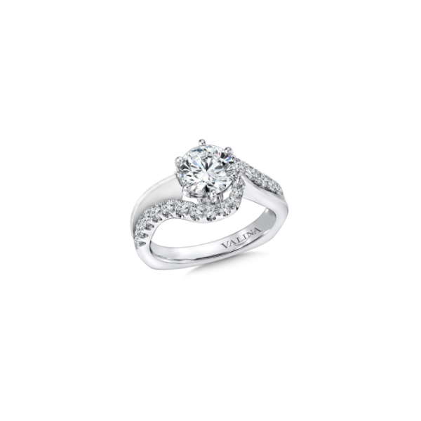 14KW Diamond Spiral Style Engagement Ring Semi-Mounting Kiefer Jewelers Lutz, FL