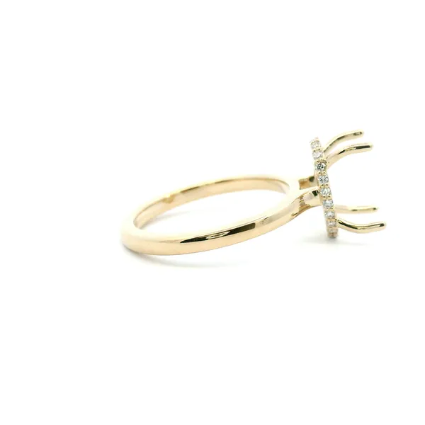 14KY Diamond Hidden Halo Engagment Ring Semi-Mounting Image 3 Kiefer Jewelers Lutz, FL