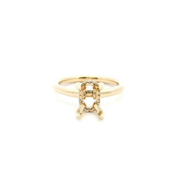 14KY Diamond Hidden Halo Engagement Ring Semi-Mounting Kiefer Jewelers Lutz, FL