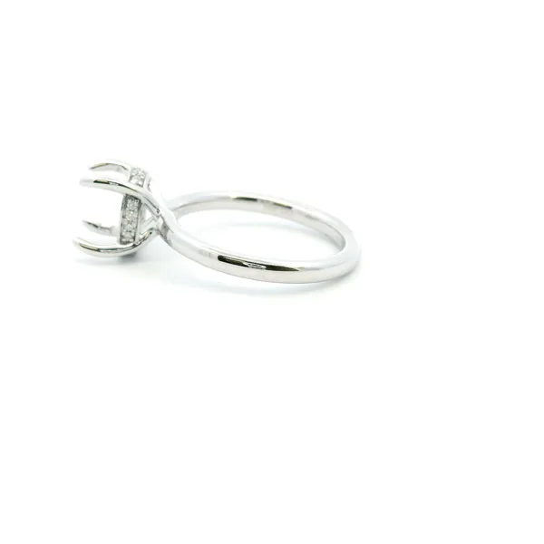 14KW Diamond Hidden Halo Engagement Ring Semi-Mounting Image 4 Kiefer Jewelers Lutz, FL