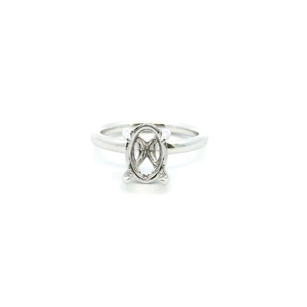 14KW Diamond Hidden Halo Engagement Ring Semi-Mounting Kiefer Jewelers Lutz, FL