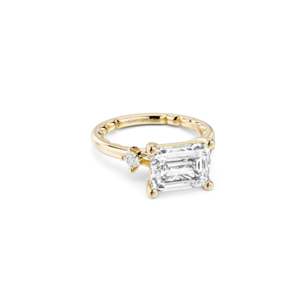 Luna 14KY .14CTW 2CT Emerald Cut Diamond Semi-Mounting by Noam Carver Kiefer Jewelers Lutz, FL