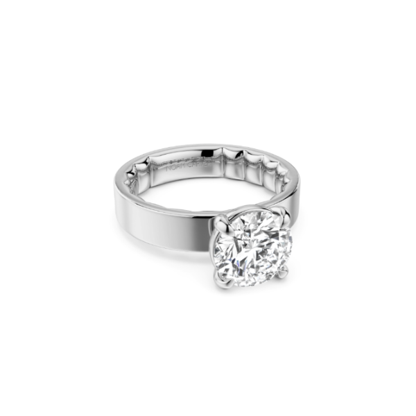 Luna 14KW 2CT Round Diamond Semi-Mounting Engagement Ring by Noam Carver Kiefer Jewelers Lutz, FL