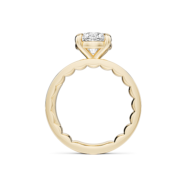 Luna 14KY 2.5MM 2CT Round Diamond Semi-Mounting Engagement Ring by Noam Carver Image 2 Kiefer Jewelers Lutz, FL
