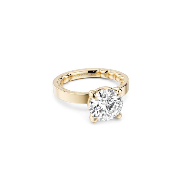 Luna 14KY 2.5MM 2CT Round Diamond Semi-Mounting Engagement Ring by Noam Carver Kiefer Jewelers Lutz, FL