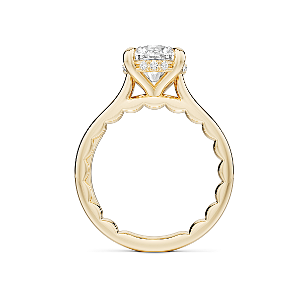 Luna 14KY .07CTW 2CT Round Diamond Hidden Halo Semi-Mouning Engagement Ring by Noam Carver Image 2 Kiefer Jewelers Lutz, FL