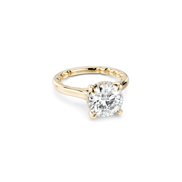 Luna 14KY .07CTW 2CT Round Diamond Hidden Halo Semi-Mouning Engagement Ring by Noam Carver Kiefer Jewelers Lutz, FL