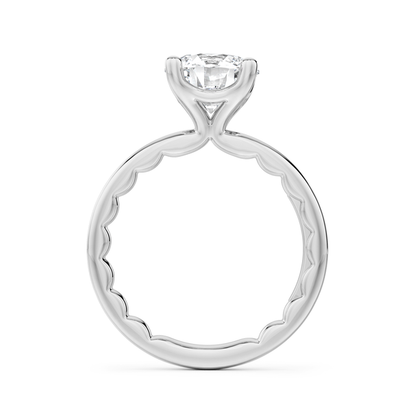 Luna 14KW 2CT Round Diamond Solitaire Semi-Mounting Engagement Ring by Noam Carver Image 2 Kiefer Jewelers Lutz, FL