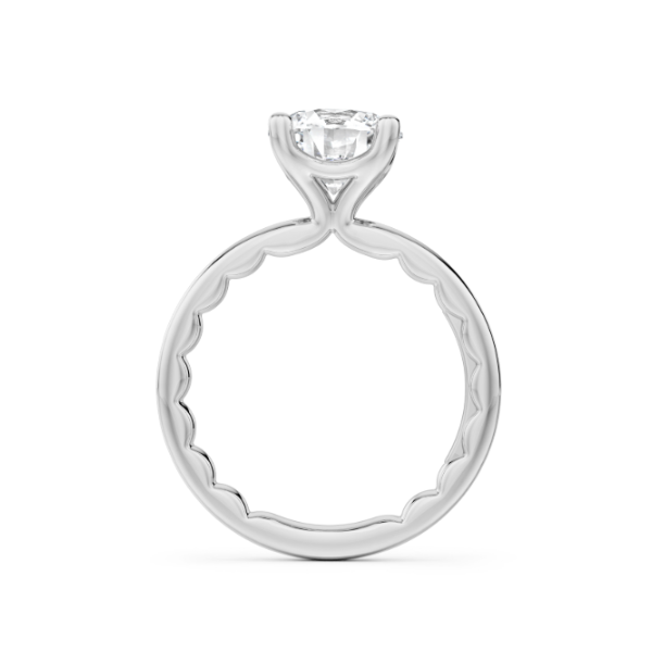 Luna 14KW 2CT Round Diamond Solitaire Semi-Mounting Engagement Ring by Noam Carver Image 2 Kiefer Jewelers Lutz, FL