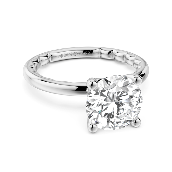 Luna 14KW 2CT Round Diamond Solitaire Semi-Mounting Engagement Ring by Noam Carver Kiefer Jewelers Lutz, FL