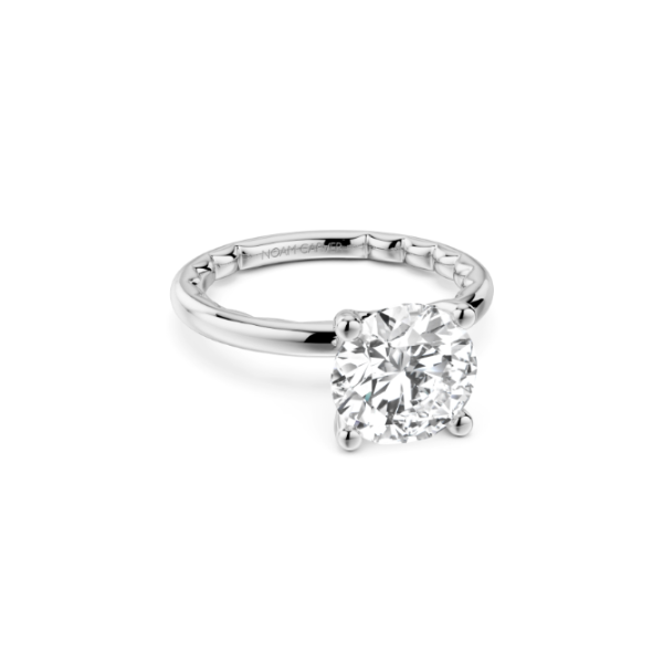 Luna 14KW 2CT Round Diamond Solitaire Semi-Mounting Engagement Ring by Noam Carver Kiefer Jewelers Lutz, FL