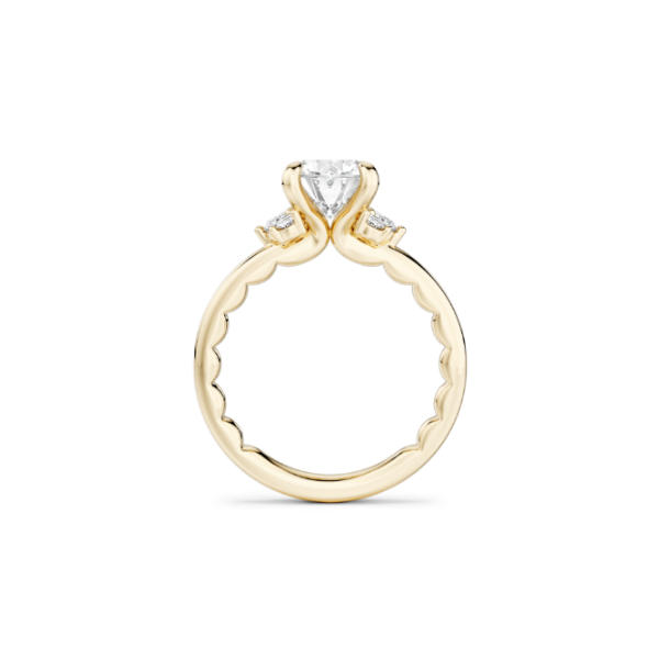Luna 14KY .27CTW 2CT Oval Diamond Semi-Mounting Engagement Ring by Noam Carver Image 2 Kiefer Jewelers Lutz, FL