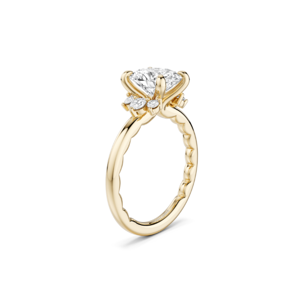 Luna 14KY .27CTW 2CT Oval Diamond Semi-Mounting Engagement Ring by Noam Carver Image 3 Kiefer Jewelers Lutz, FL