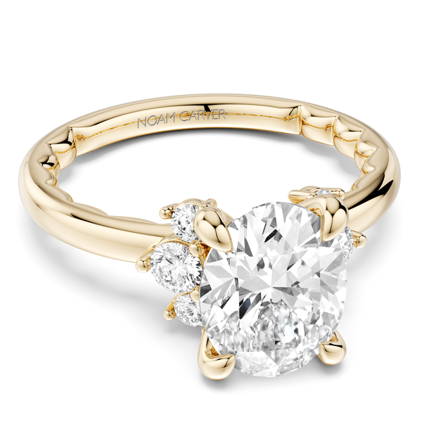 Luna 14KY .27CTW 2CT Oval Diamond Semi-Mounting Engagement Ring by Noam Carver Kiefer Jewelers Lutz, FL