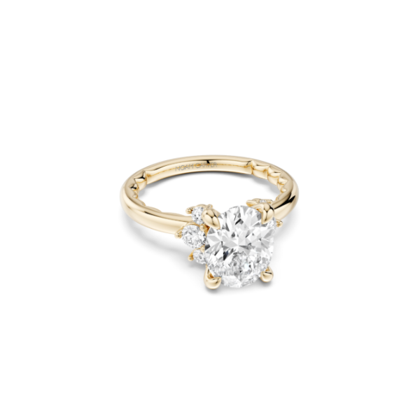 Luna 14KY .27CTW 2CT Oval Diamond Semi-Mounting Engagement Ring by Noam Carver Kiefer Jewelers Lutz, FL