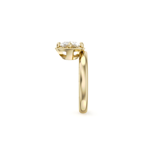 Luna 14KY 2CT Elongated Cushion Cut Semi-Mounting Engagement Ring by Noam Carver Image 3 Kiefer Jewelers Lutz, FL