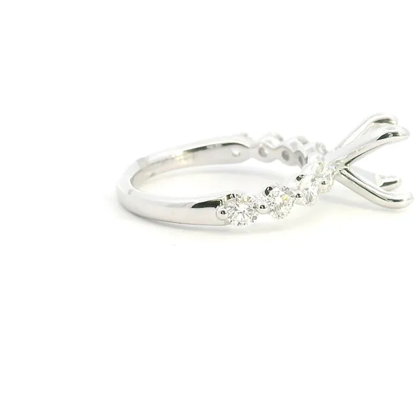 14KW Shared Prong Diamond Semi-Mounting Engagement Ring Image 3 Kiefer Jewelers Lutz, FL