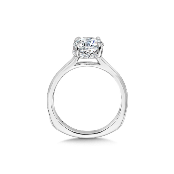 14KW Diamond Hidden Halo Semi-Mounting Engagement Ring by Valina Image 2 Kiefer Jewelers Lutz, FL