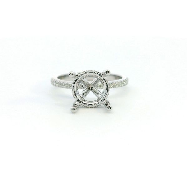 14KW Round Diamond Semi-Mounting Engagement Ring by Valina Kiefer Jewelers Lutz, FL