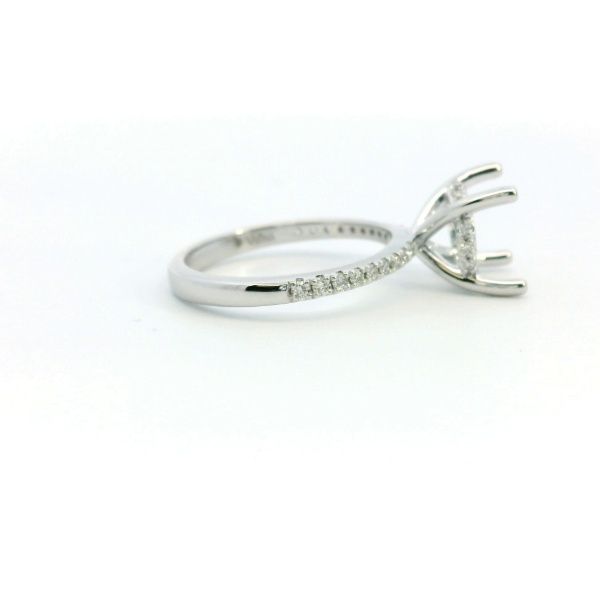 14KW Round Diamond Semi-Mounting Engagement Ring by Valina Image 3 Kiefer Jewelers Lutz, FL
