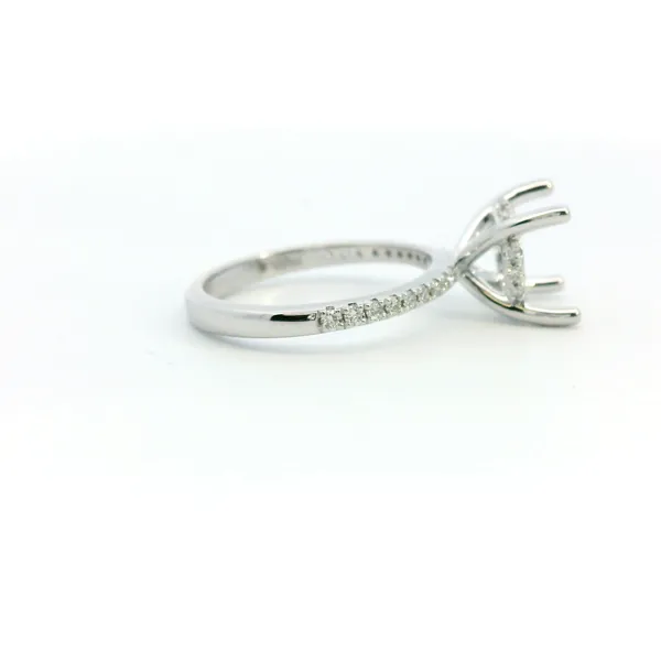 14KW Round Diamond Semi-Mounting Engagement Ring by Valina Image 3 Kiefer Jewelers Lutz, FL