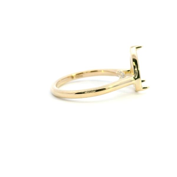14KY Pear Shaped Diamond Semi-Mounting Engagement Ring by Valina Image 2 Kiefer Jewelers Lutz, FL