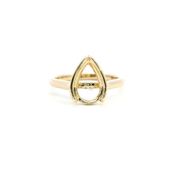 14KY Pear Shaped Diamond Semi-Mounting Engagement Ring by Valina Kiefer Jewelers Lutz, FL