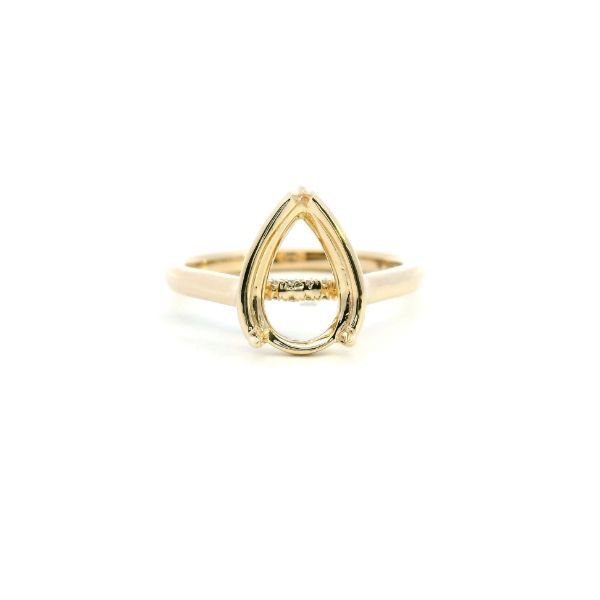 14KY Pear Shaped Diamond Semi-Mounting Engagement Ring by Valina Kiefer Jewelers Lutz, FL