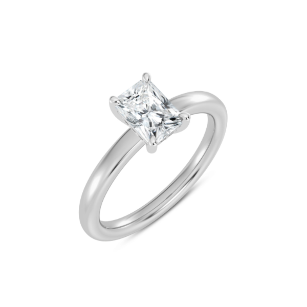 14KW Hidden Halo Engagement Ring Setting Image 2 Kiefer Jewelers Lutz, FL