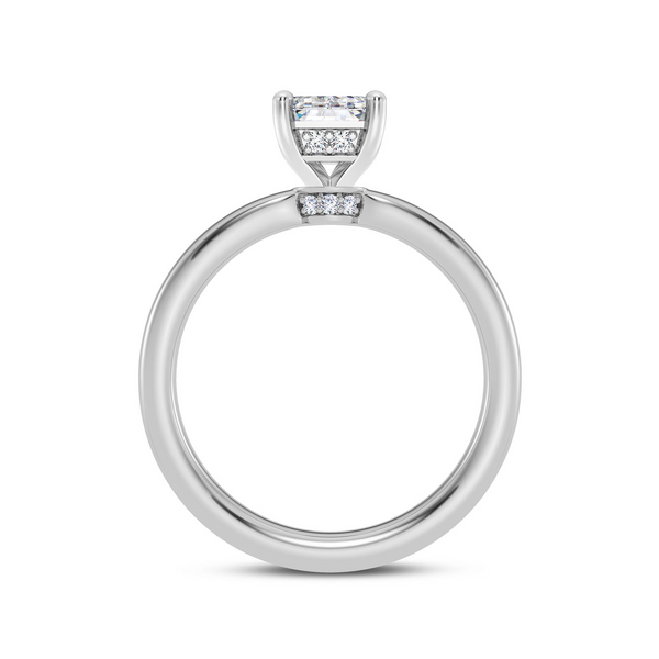 14K Hidden Halo Engagement Ring Setting Image 3 Kiefer Jewelers Lutz, FL