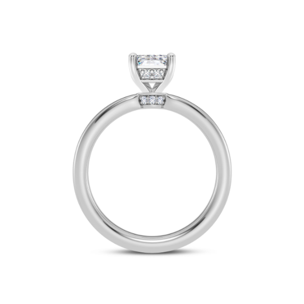 14KW Hidden Halo Engagement Ring Setting Image 3 Kiefer Jewelers Lutz, FL