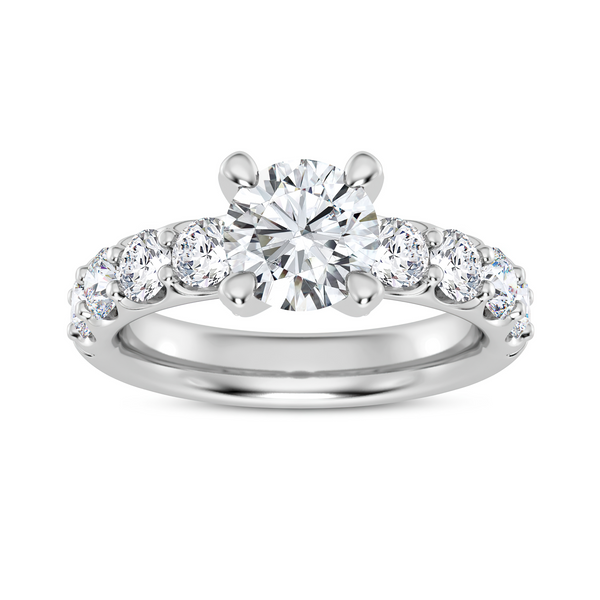 14K Hiddel Halo Diamond Engagement Ring Setting Kiefer Jewelers Lutz, FL