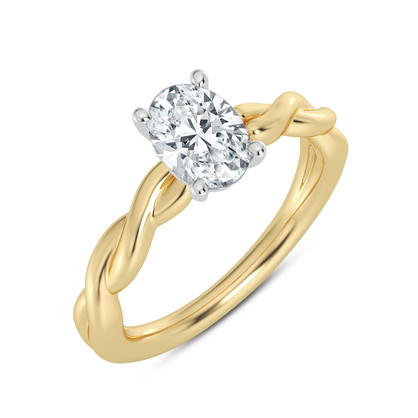 14K Twisted Engagment Ring Setting Image 2 Kiefer Jewelers Lutz, FL