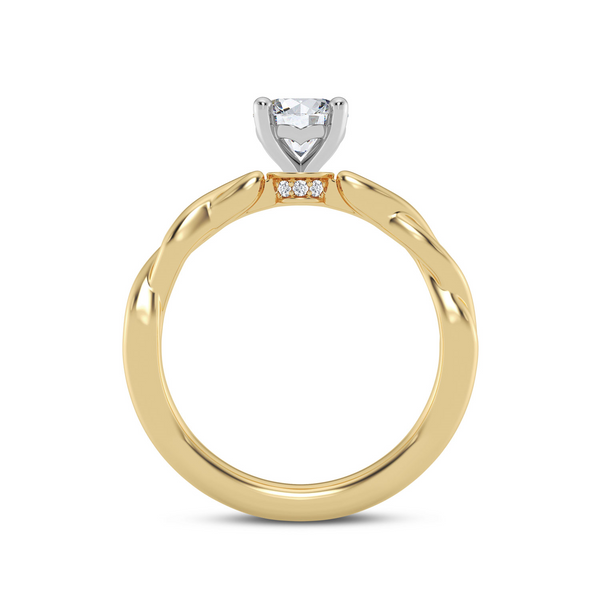 14K Twisted Engagment Ring Setting Image 3 Kiefer Jewelers Lutz, FL