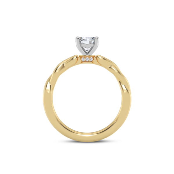 14K Twisted Engagment Ring Setting Image 3 Kiefer Jewelers Lutz, FL