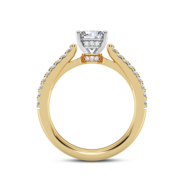 14K Diamond Split Shank Engagement Ring Setting Image 3 Kiefer Jewelers Lutz, FL