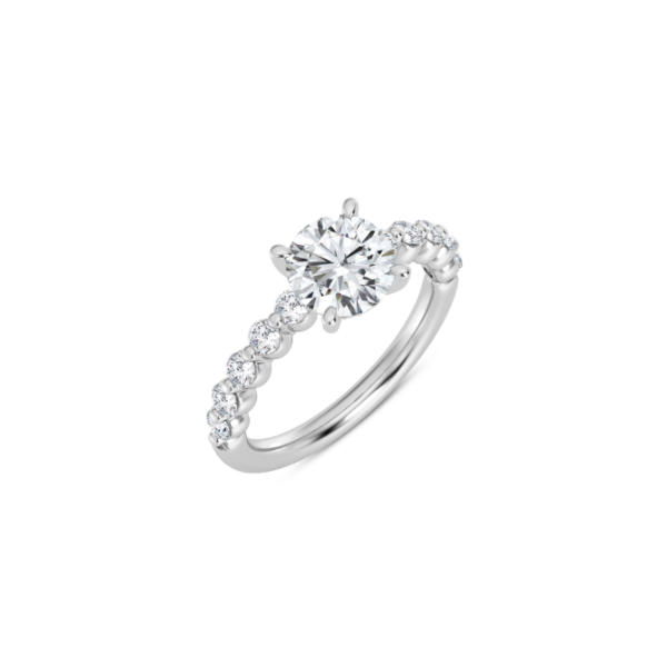 14K Hidden Halo Engagement Ring Setting Image 2 Kiefer Jewelers Lutz, FL