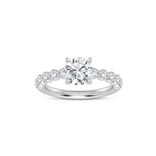 14K Hidden Halo Engagement Ring Setting Kiefer Jewelers Lutz, FL