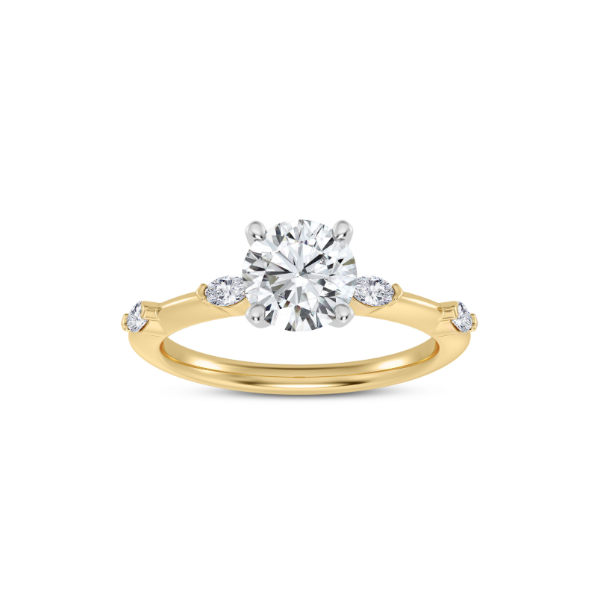 14KY Marquise Station Engagement Ring Setting Kiefer Jewelers Lutz, FL