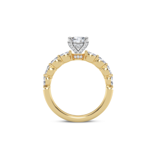 14K Oval & Marquise Shapred Prong Engagement Ring Setting Image 3 Kiefer Jewelers Lutz, FL