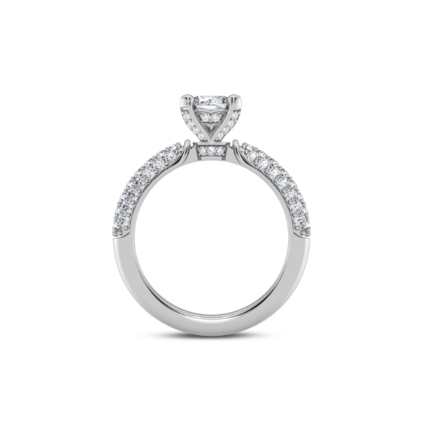 14K Pave Diamond Engagement Ring Setting Image 3 Kiefer Jewelers Lutz, FL