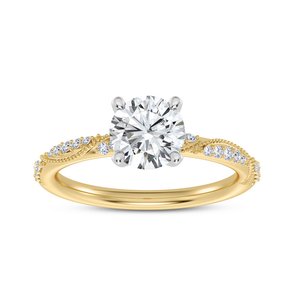 14K Diamond Twist Engagement Ring Setting Kiefer Jewelers Lutz, FL