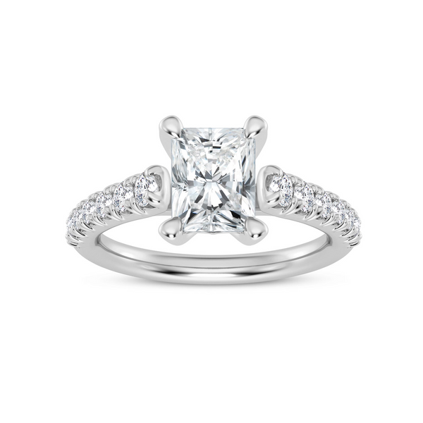 14K Cathedral Graduated Diamond Engagement Ring Setting Kiefer Jewelers Lutz, FL