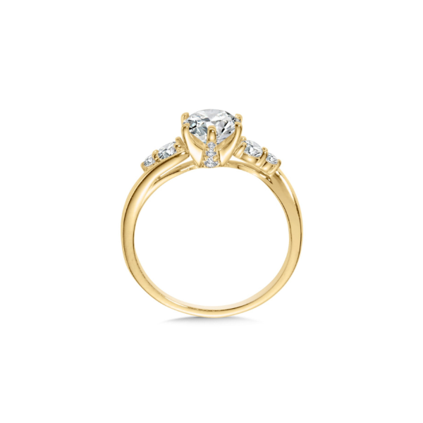 14KY .33CTW Diamond Semi-Mount Engagement Ring Image 2 Kiefer Jewelers Lutz, FL