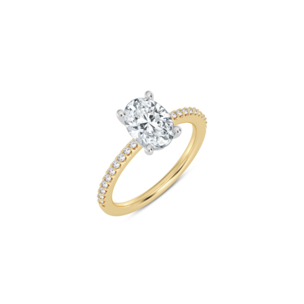 14KYW Shared Prong Engagement Ring Setting Image 2 Kiefer Jewelers Lutz, FL