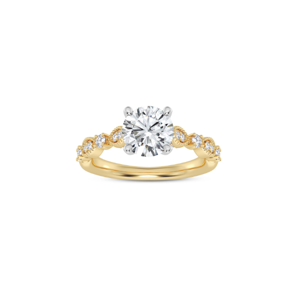14KYW Vintage Style Engagement Ring Setting Kiefer Jewelers Lutz, FL